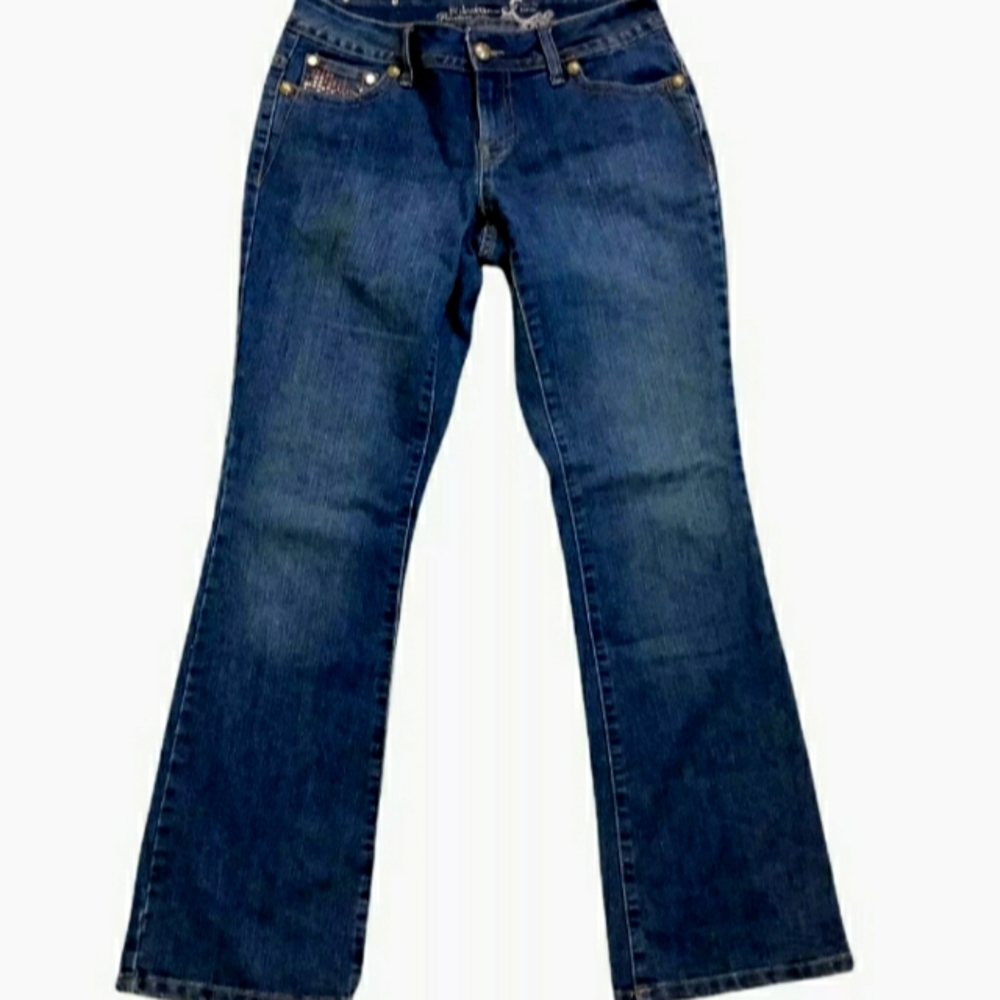 Style & Co Jeans Women's Med Wash Boot Cut Curvy 4P